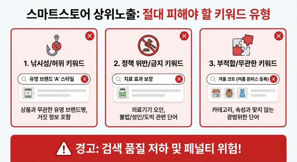 스마트스토어 상위노출 불가능 키워드