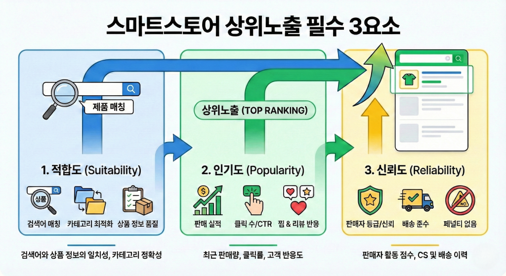 스마트스토어 상위노출 핵심 원리