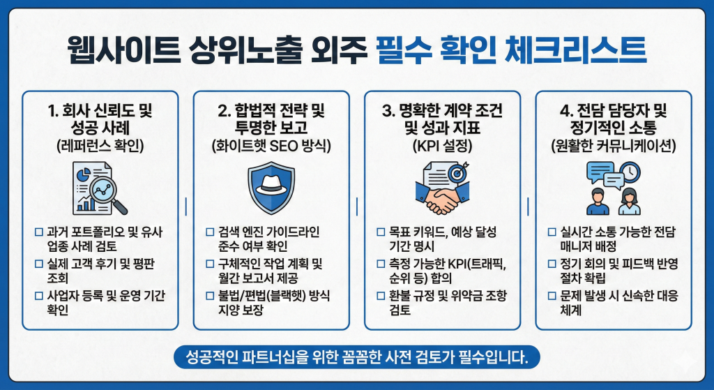 웹사이트 상위노출 외주