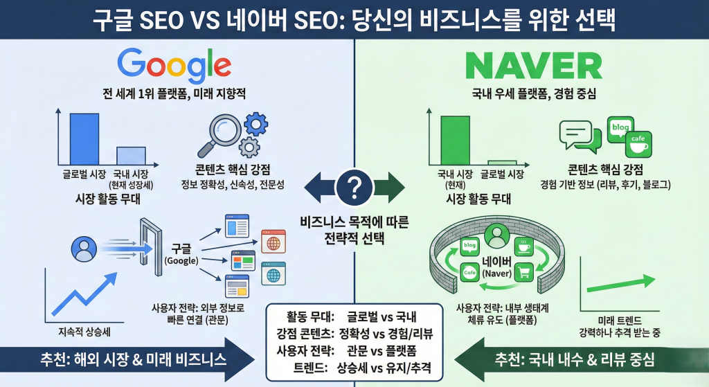 구글 SEO VS 네이버 SEO