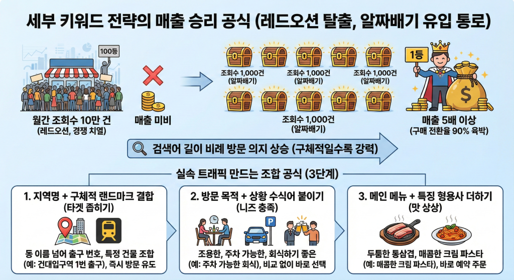 네이버 플레이스 상위노출 세부 키워드 조합