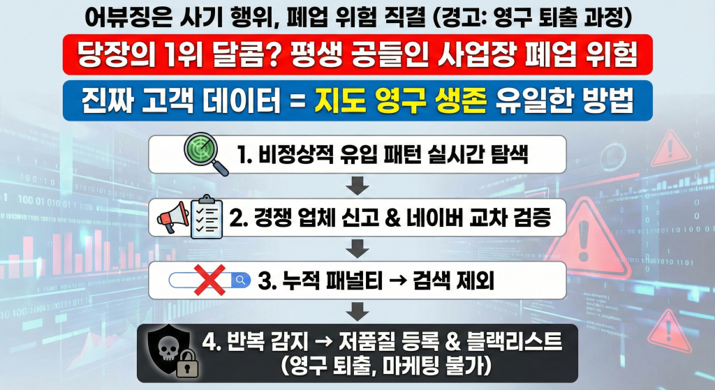 네이버 플레이스 상위노출 트래픽 어뷰징 근절