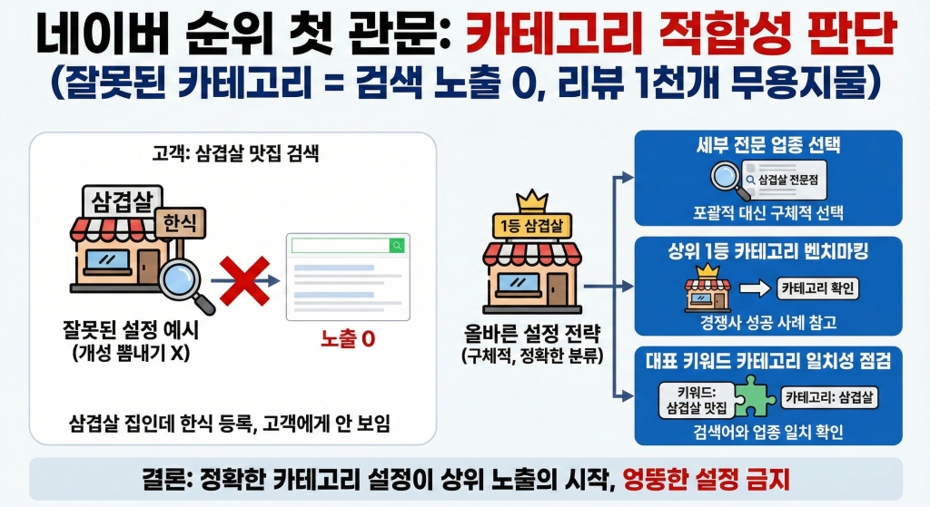네이버 플레이스 상위노출 확실한 카테고리 설정