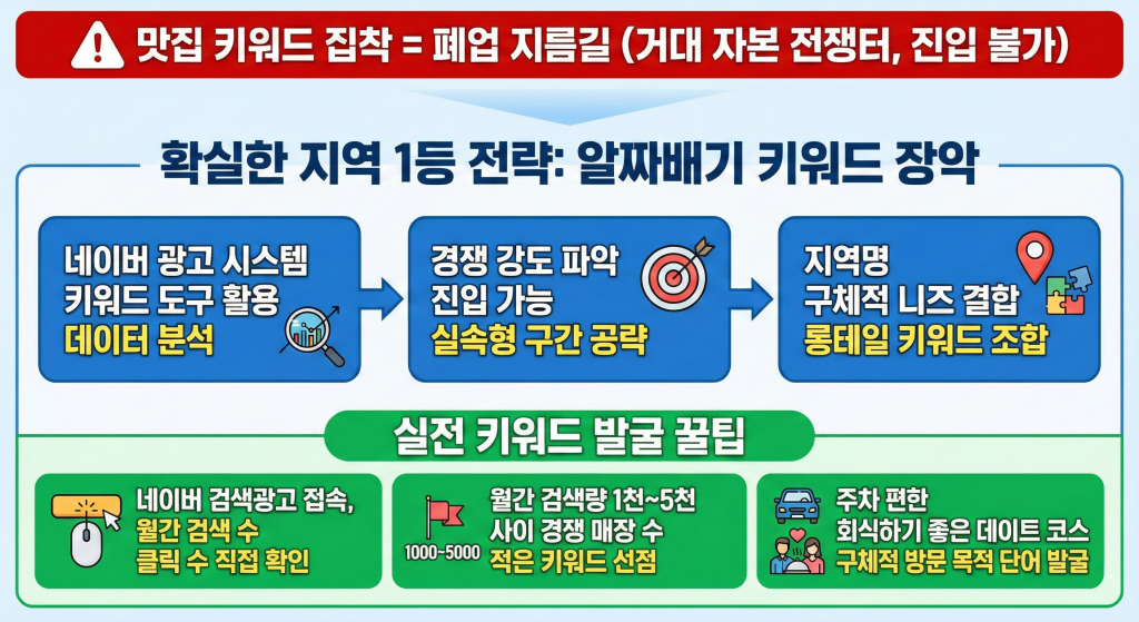 네이버 플레이스 상위노출 황금 키워드 채굴