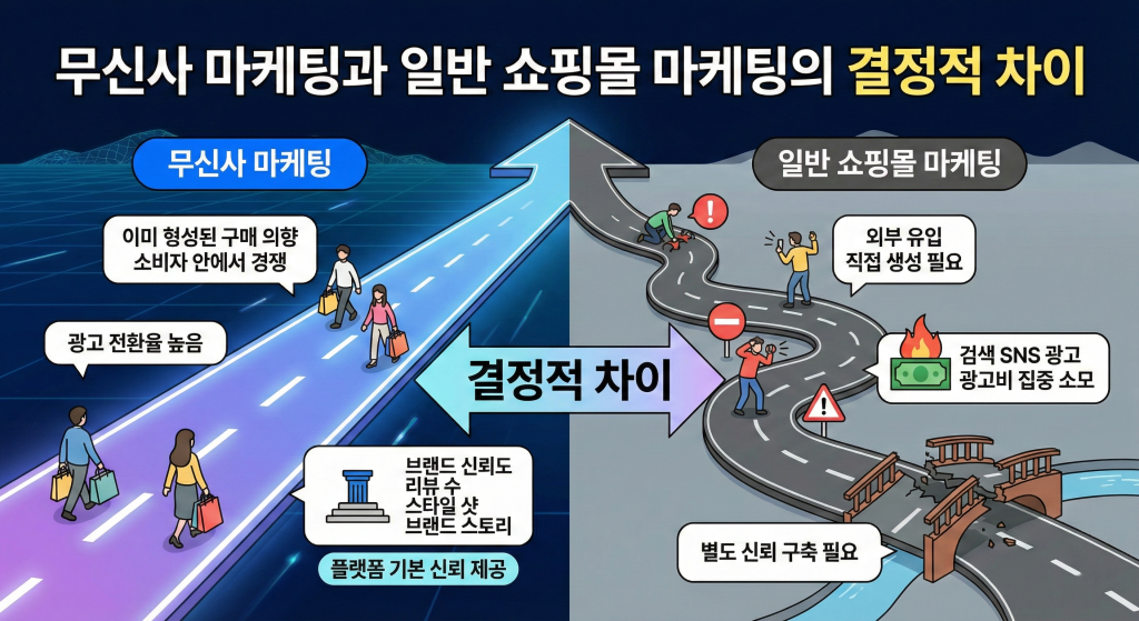 무신사 마케팅 일반 쇼핑몰 결정적 차이