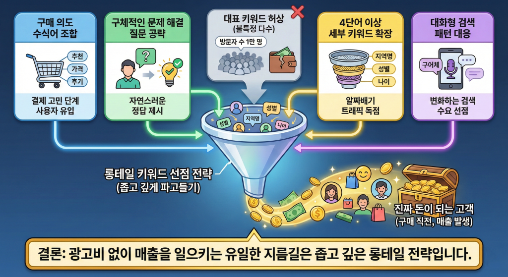 웹사이트 상위노출 롱테일 키워드 전략