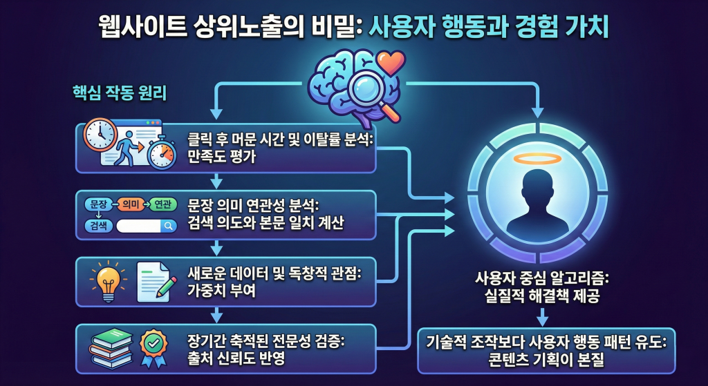 웹사이트 상위노출 알고리즘 작동 원리