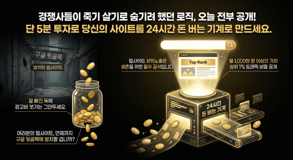 웹사이트 상위노출 공개