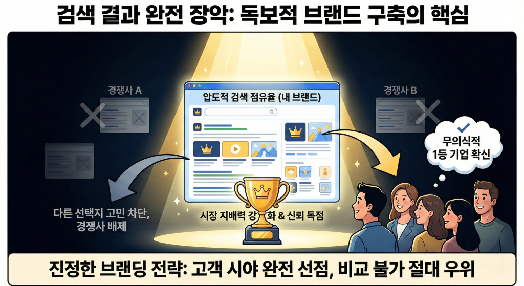웹사이트 상위노출 점유율 중요성
