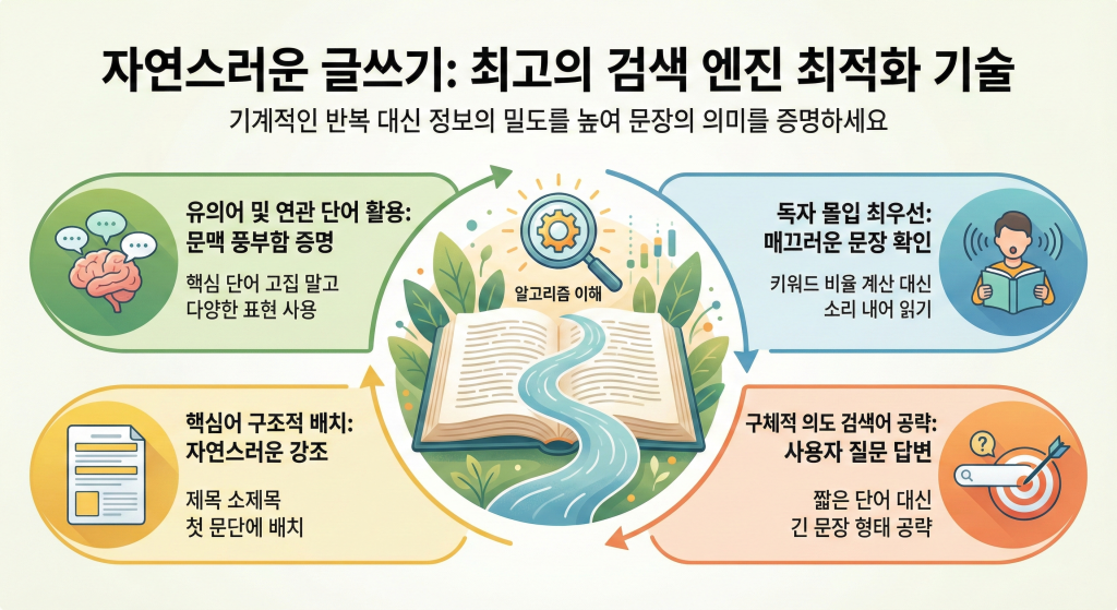 웹사이트 상위노출 키워드 스터핑 회피 랭킹 올리기