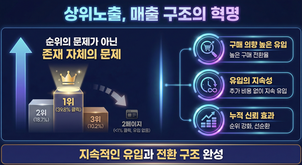 자사몰 상위노출 매출 구조 3가지