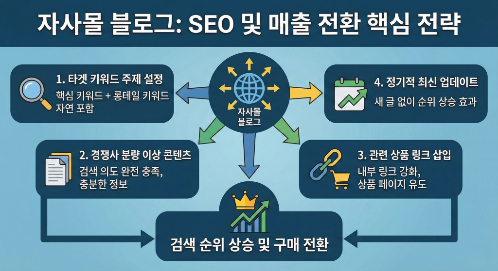 자사몰 상위노출 블로그 영향 검색 순위 향상 방법