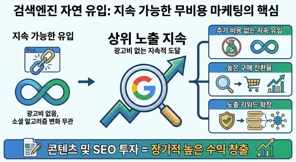 자사몰 상위노출 자연 검색 유입 방법