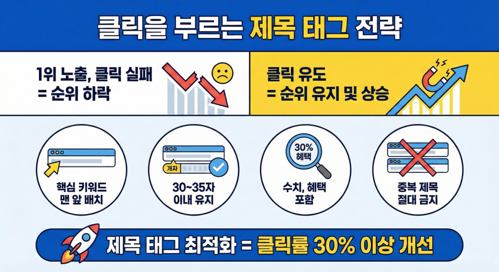 자사몰 상위노출 제목 태그 작성 방법