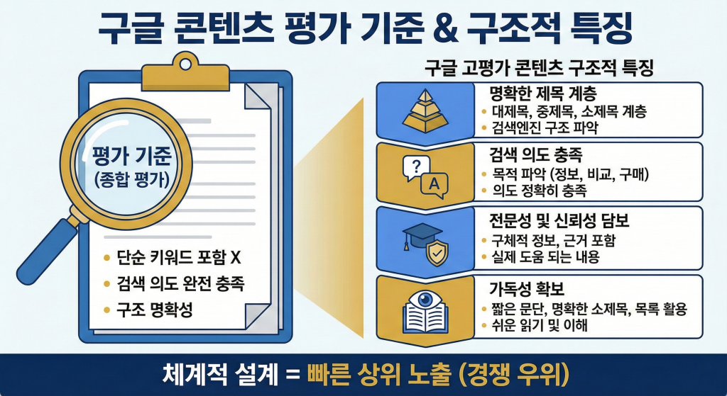 자사몰 상위노출 콘텐츠 구조적 특징