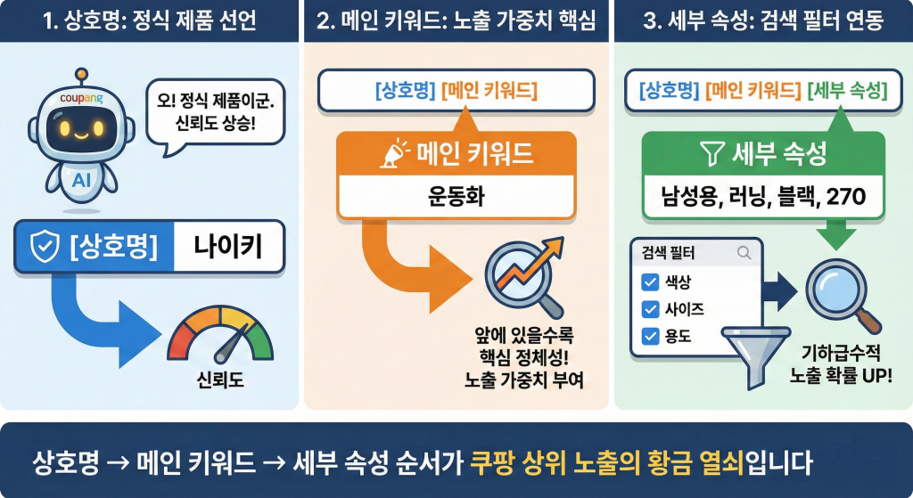 쿠팡 상위노출 상품명 구조