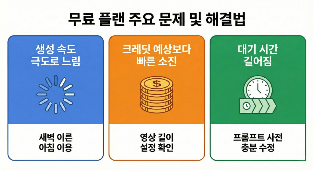 클링 AI 무료 플랜 자주 발생 문제 해결 방법