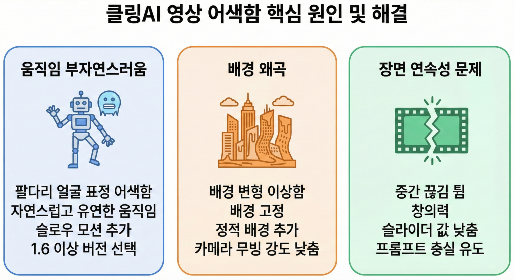 클링 AI 비정상적인 영상 개선 방법