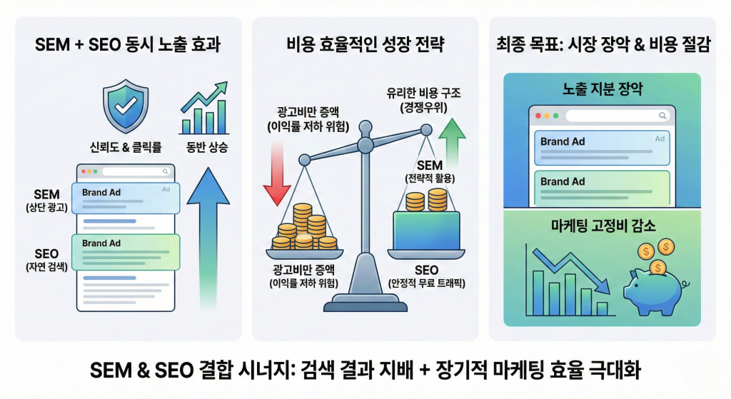 SEM과 SEO의 시너지